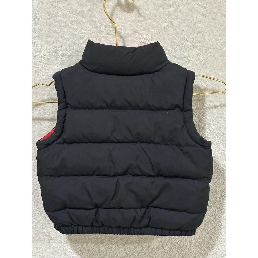 Polo Ralph Lauren Toddler Black Red‎ Puffer Vest Reversible Down Fill Size 2T